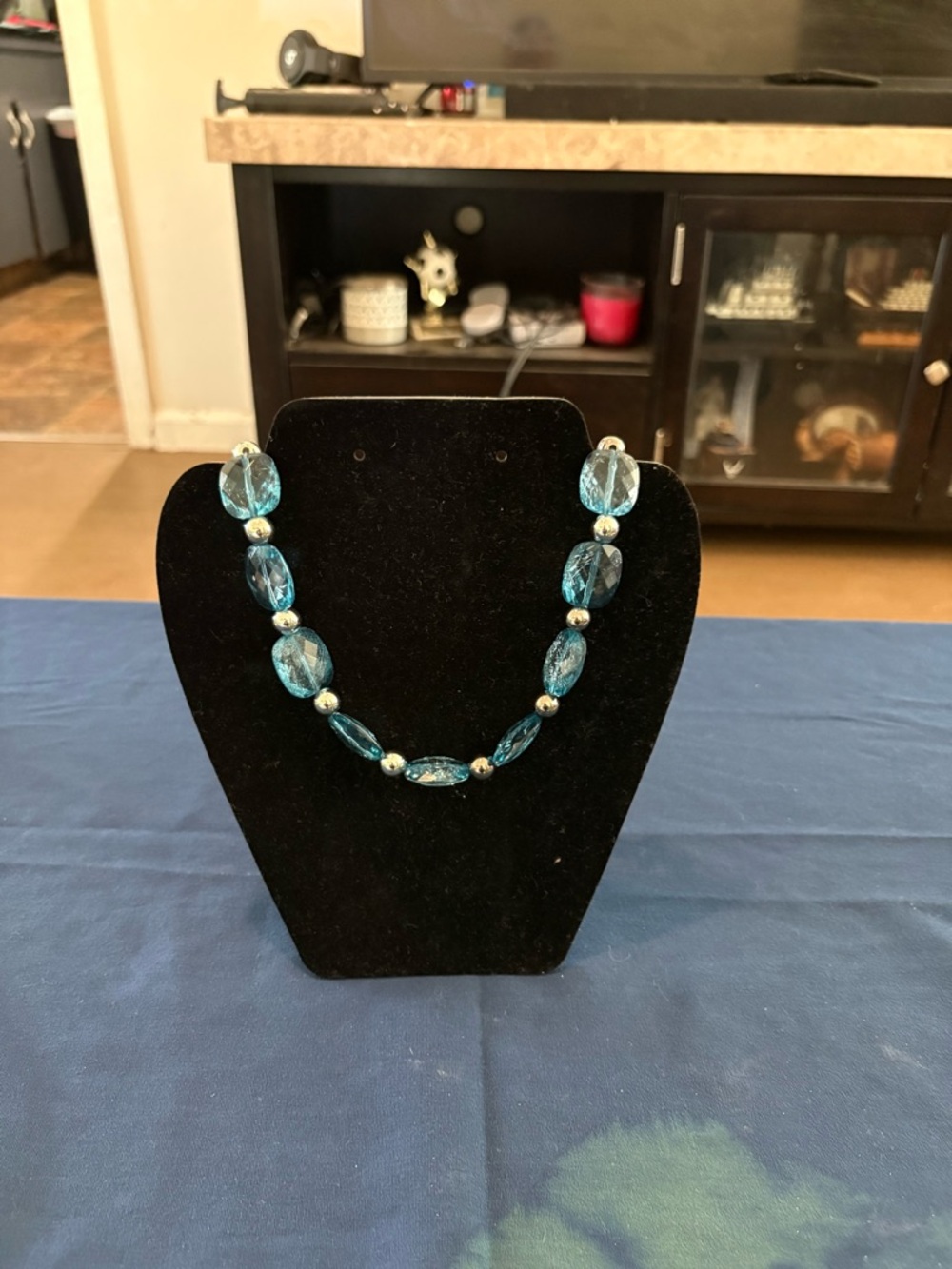 Turquoise Bead Jewelry Bundle - 3-Piece Women’s Necklace & Earring Set - Picture 2 of 10